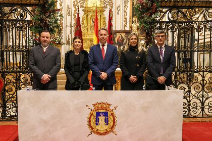 El historiador Manuel Muoz Clares y el arquelogo Andrs Martnez Rodrguez, cronistas oficiales de Lorca