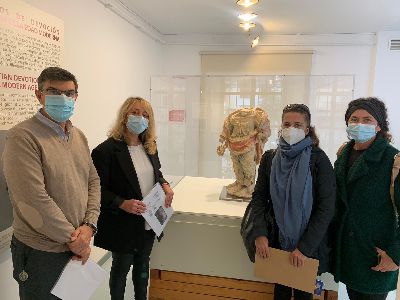 El Ayuntamiento de Lorca finaliza la restauracin de la escultura de San Bartolom hallada en la iglesia de San Patricio