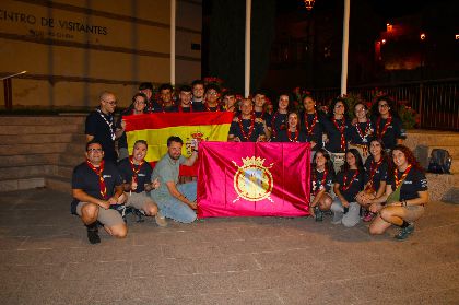 La bandera de Lorca ondear en el encuentro mundial de los scouts en Portugal al que acuden los Rover del Ciudad del Sol