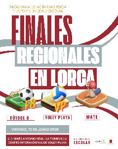 Lorca acoge las finales regionales de F�tbol 8 Femenino, V�ley Playa y Mate del Programa de Actividad F�sica y Deporte en Edad Escolar
