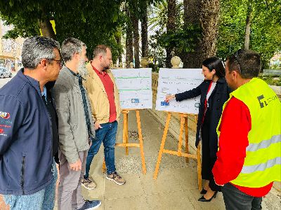 El Gobierno de Lorca promueve la movilidad sostenible mediante la creacin de un nuevo carril bici en la Avenida de las Fuerzas Armadas, en el barrio de Los ngeles