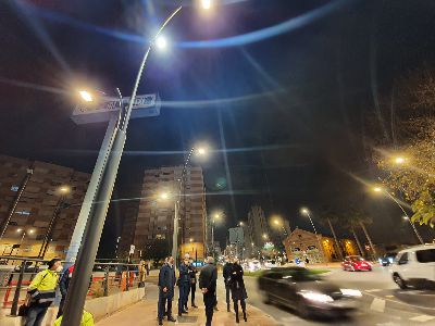 El Ayuntamiento de Lorca destina cerca de 9.000 euros al refuerzo de la iluminacin de la Alameda de Cervantes