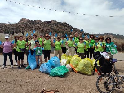 El ''Proyecto CAUCE'' organiza una recogida de basura en el cauce del Ro Guadalentn