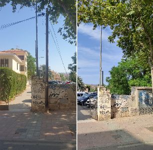 El Ayuntamiento de Lorca consigue la retirada de cinco postes de telefona en el barrio de San Jos y Las Alamedas