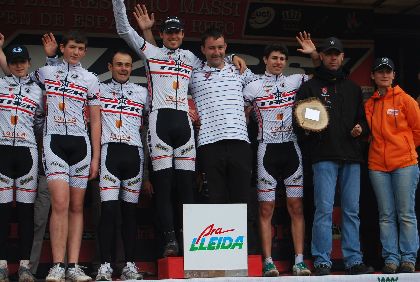 El equipo Trek-Lorca Taller del Tiempo en Offenburg