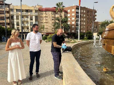 Culmina la campa�a estival de prevenci�n de la legionelosis en casi setenta fuentes ornamentales de Lorca