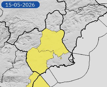 La AEMET activa el aviso amarillo por vientos en la Vega del Segura, Valle del Guadalent�n, Lorca y �guilas 