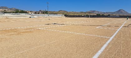 Finalizan los trabajos de mejora en el campo de ftbol de Los Yesares