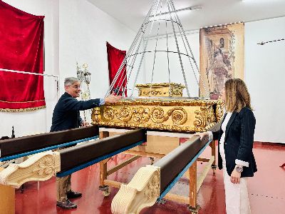 La restauraci�n de tronos y nuevas t�nicas, protagonistas de la puesta en escena de la Archicofrad�a de Jes�s Resucitado este a�o en la Semana Santa de Lorca