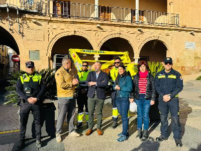 El Ayuntamiento de Lorca ejecuta una nueva revisi�n de fachadas en el casco antiguo con motivo de la llegada de Semana Santa