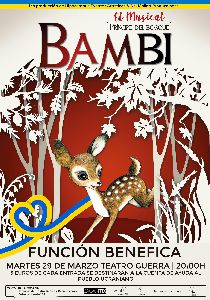 El Teatro Guerra acoger funcin benfica de  ''Bambi, prncipe del Bosque'' para recaudar fondos para el pueblo ucraniano