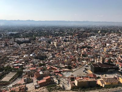 Posible incremento de los niveles de part�culas PM10 en Lorca en los pr�ximos d�as debido a la entrada de una masa de aire africano