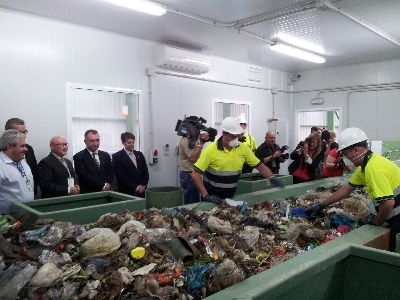 Campos y Jdar inauguran la nueva planta de tratamiento de la fraccin de resto de los residuos domsticos de Lorca