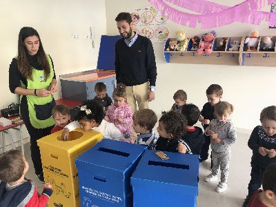 El Ayuntamiento distribuir 600 papeleras amarillas y azules donadas por Ecoembes en centros de enseanza y dependencias municipales para fomentar el reciclaje 
