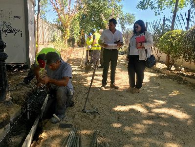 La Concejala de Desarrollo Local prosigue con la renovacin integral de Las Alamedas con una nueva inversin de 16.500 euros 