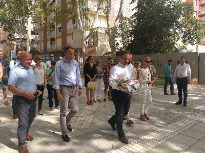 Lorca se concentra con motivo del XXII aniversario del asesinato del concejal Miguel ngel Blanco por la banda terrorista ETA