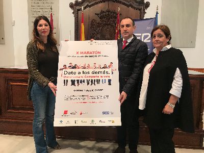 El Aula de Cultura de Cajamurcia y Manuel Jdar Asesores acogern el 4 de diciembre la X edicin del Maratn de Donacin de Sangre de Lorca ''Ser Solidarios''