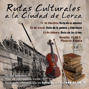 La concejala de Cultura oferta tres rutas con la msica, la literatura y las artes escnicas como protagonistas