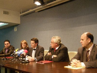 El Alcalde de Lorca, Francisco Jdar, y el Rector de la UMU, Jos Antonio Cobacho, ponen en marcha el Centro de Estudios Medievales