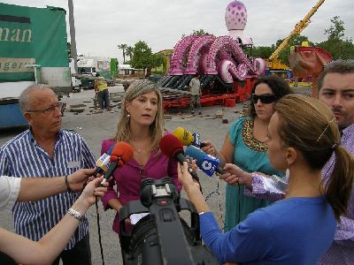 150.000 bombillas led y 95 atracciones feriales pondrn luz y color a la Feria de Lorca en el recinto del Huerto de la Rueda