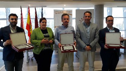 Tres innovadores proyectos de emprendedores lorquinos reciben de manos del Alcalde el premio del IX Certamen de Iniciativas Empresariales ''Ciudad de Lorca''