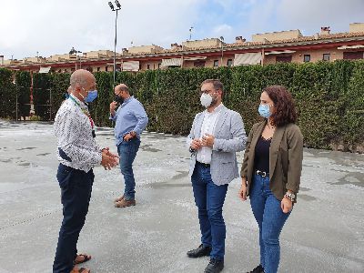 La Concejala de Deportes invierte 48.100 euros en la renovacin integral de dos pistas de tenis de La Torrecclla