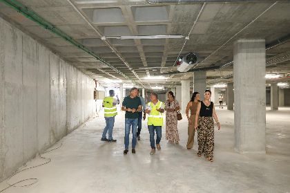 Las obras del nuevo parking disuasorio de la calle ngela Ruiz construido por el Gobierno de Lorca estarn finalizadas antes de final de julio 
