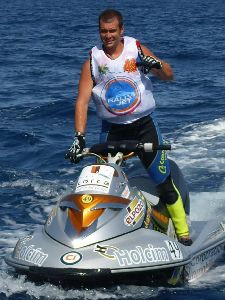 El lorquino Juanfra Rodrguez se proclama Campen de Espaa de Motos de Agua