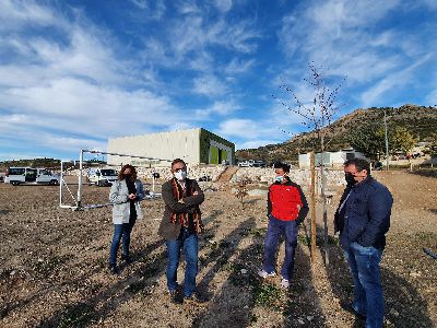 El alcalde de Lorca supervisa los trabajos de creacin del jardn botnico y una zona de ocio en Zarzadilla de Totana