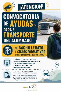 Abierto el plazo para solicitar las ayudas al transporte para alumnos de Bachillerato y Ciclos Formativos residentes en las pedan�as de Lorca