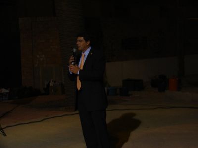 Francisco Jdar visito el Barrio de San Antonio para conocer a la nueva junta directiva