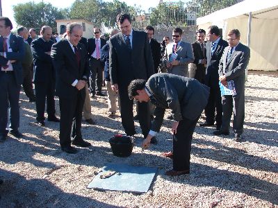 Jdar y Ballesta ponen la primera piedra de Torre Oeste, ?una muestra ms de que Lorca tiene futuro?