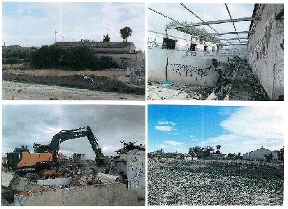 El rea de Urbanismo colabora en las gestiones para la demolicin de un antiguo cebadero junto al CD Felipe VI