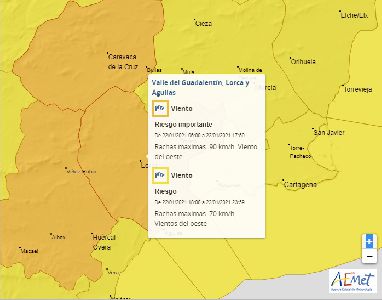 El Ayuntamiento informa de la activacin, por parte de la AEMET, de avisos para este viernes por fuertes vientos 
