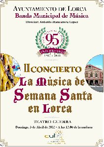 La Banda Municipal de Msica ofrecer, este domingo, un concierto dedicado a la msica de nuestra Semana Santa