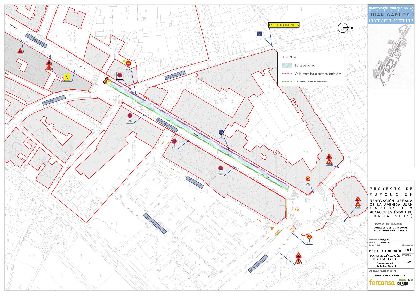 Las obras de la Avenida Juan Carlos I avanzan cambiando de carril, lo que obligar a la cortar la salida de la calle Eugenio beda unos das