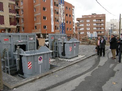 Jdar inaugura los nuevos contenedores soterrados de la Avenida Paso Encarnado para la recogida de basura domstica y la fraccin selectiva