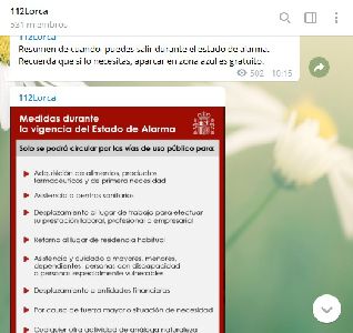 El Servicio municipal de Emergencias cuenta con un nuevo canal de informacin en Telegram 