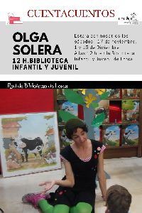 Nueva edicin de los ''Sbados de Cuento'' de la Biblioteca Infantil y Juvenil este sbado a las 12 horas con la actriz Olga Solera