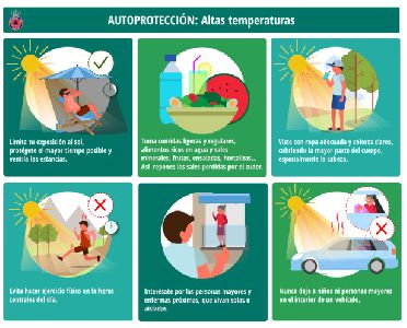 El Ayuntamiento recuerda las medidas de autoproteccin ante las altas temperaturas previstas para maana en el municipio 