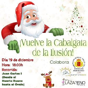 Pap Noel visitar Lorca en la Cabalgata de la Ilusin que ser maana, domingo 19 de diciembre
