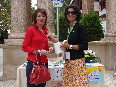 El Ayuntamiento con la cuestacin de Alzheimer Lorca