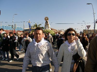 El Alcalde y la edil Antonia Lpez participan en la romera de La Salud de La Hoya