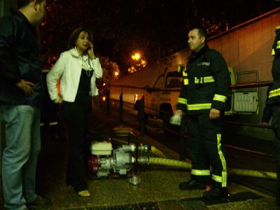 El Servicio de Emergencias Municipal tuvo que intervenir como consecuencia de las fuertes lluvias del domingo