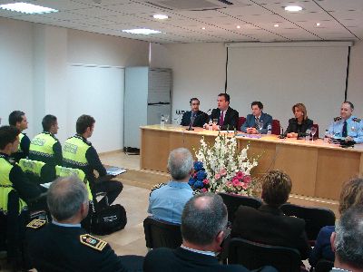 Jdar e Iniesta inauguran el curso de la Escuela Regional de Polica Local en Lorca