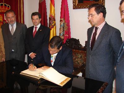 El presidente de Ecuador visita Lorca