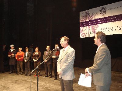 Francisco Montiel y Rosa Medina hacen entrega de los premios del 1 Certamen Nacional de Bandas ?Lorca Pasin y Msica?