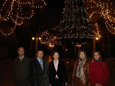Inauguracin del alumbrado navideo en la Alameda de la Constitucin