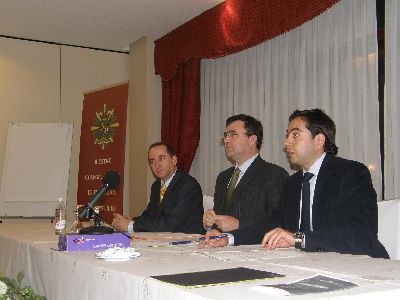 El Consejero de Obras Pblicas y el edil de Urbanismo del Ayuntamiento de Lorca clausuran las I Jornadas del Colegio de Titulados Mercantiles y Empresariales