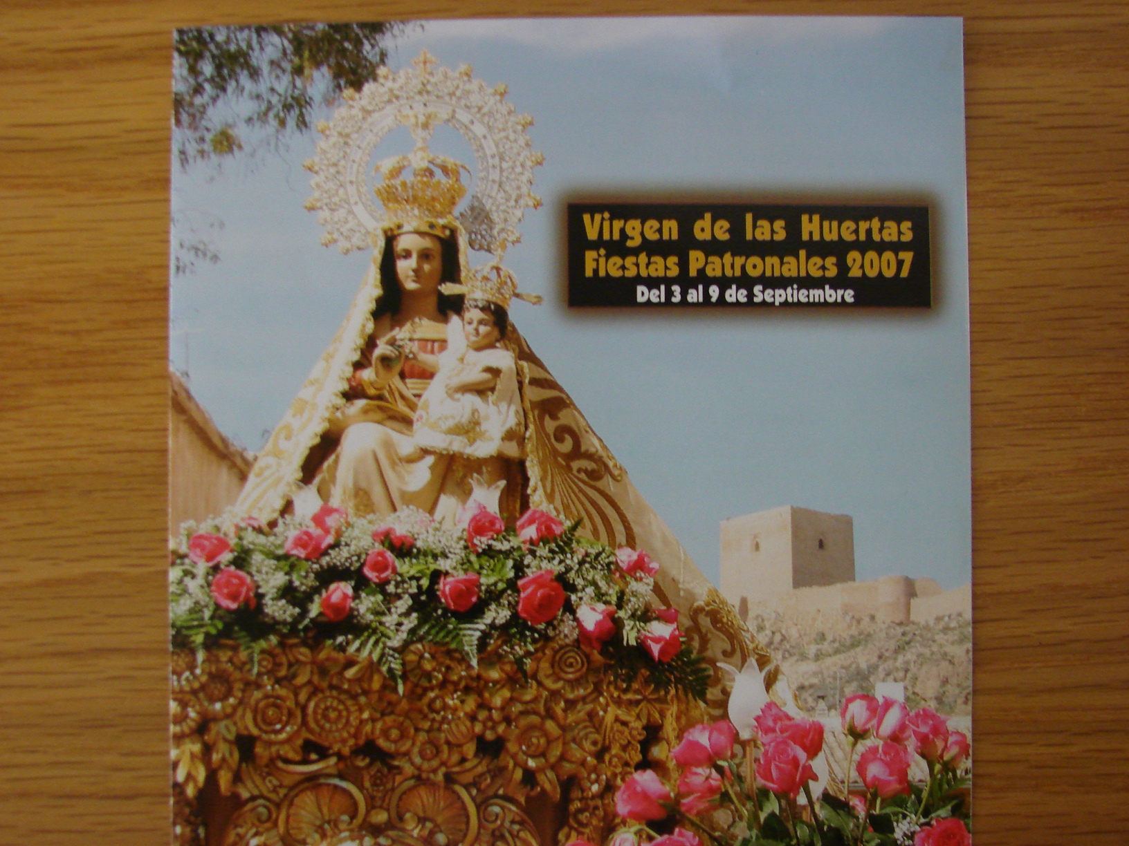 El alcalde de Lorca invita a todos los lorquinos a disfrutar de las Fiestas de la Virgen de Las Huertas.